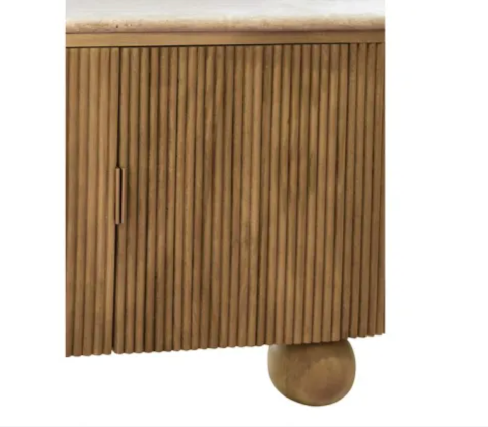 Lucia Travertine Top 1400 Sideboard - Natural