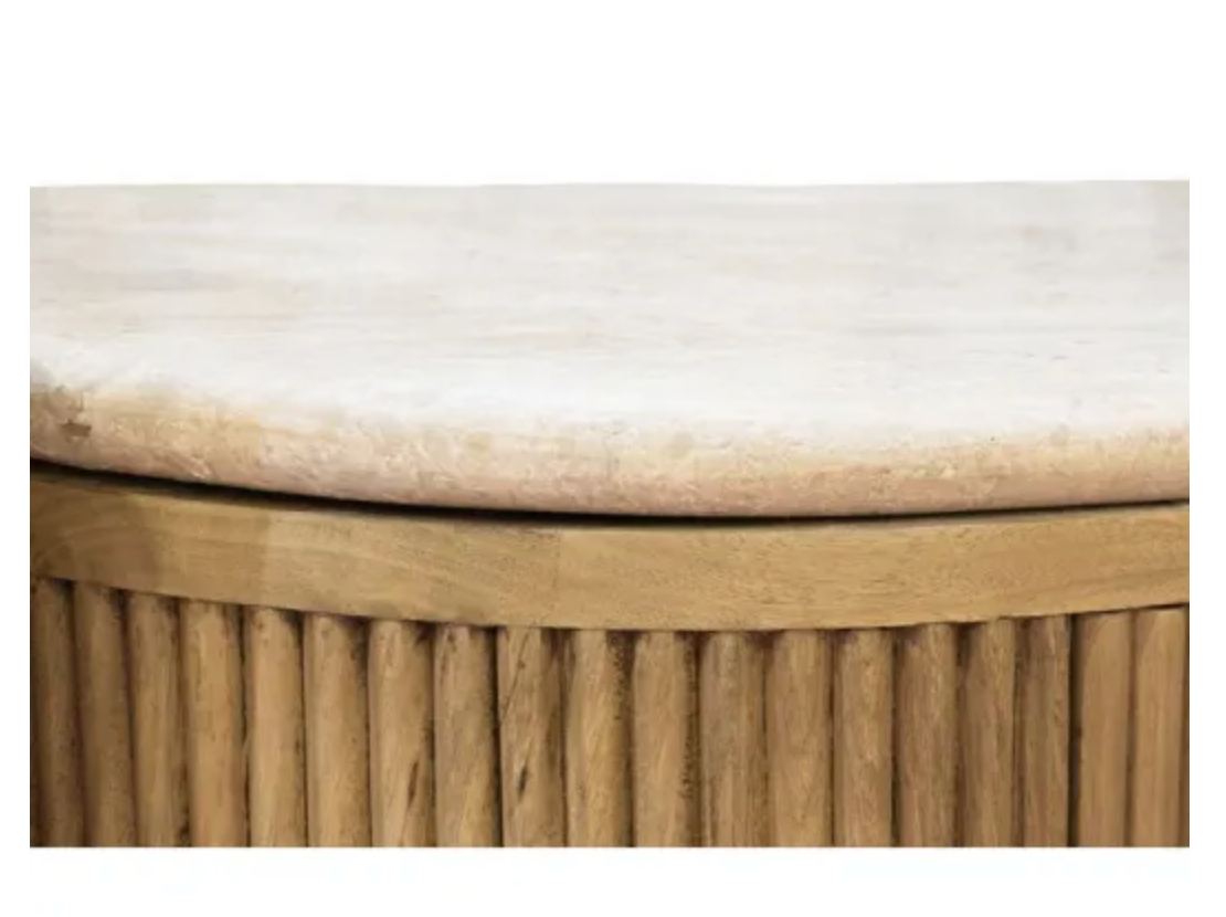 Lucia Travertine Top 1400 Sideboard - Natural
