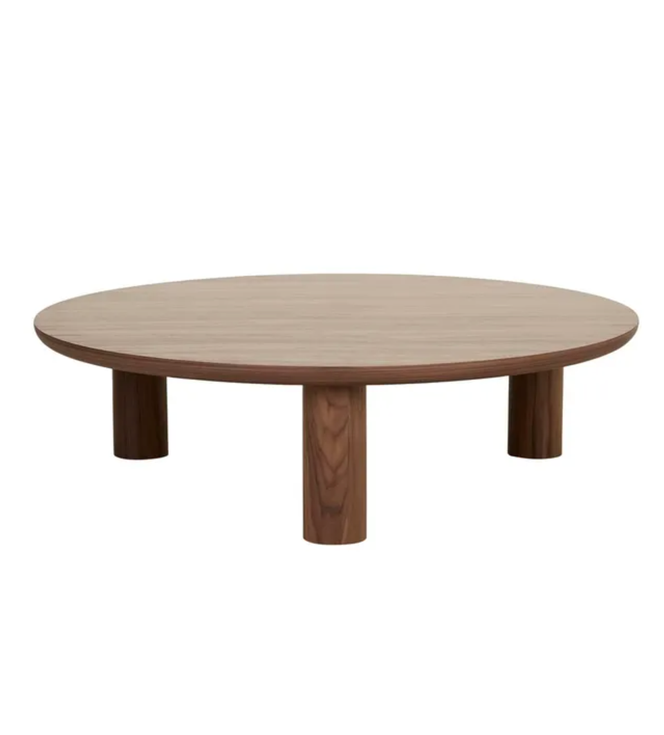 Round Pillar Legs Coffee Table
