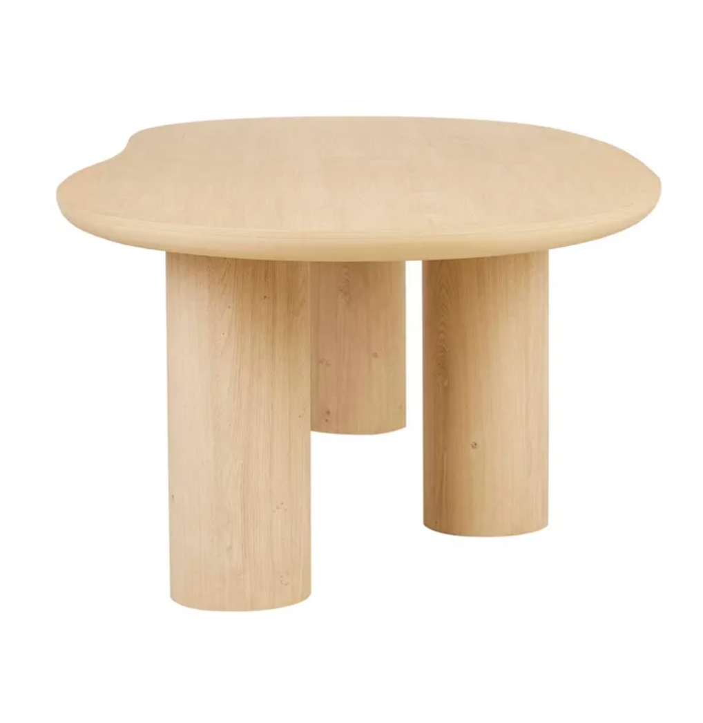 Oak Curve Dining Table