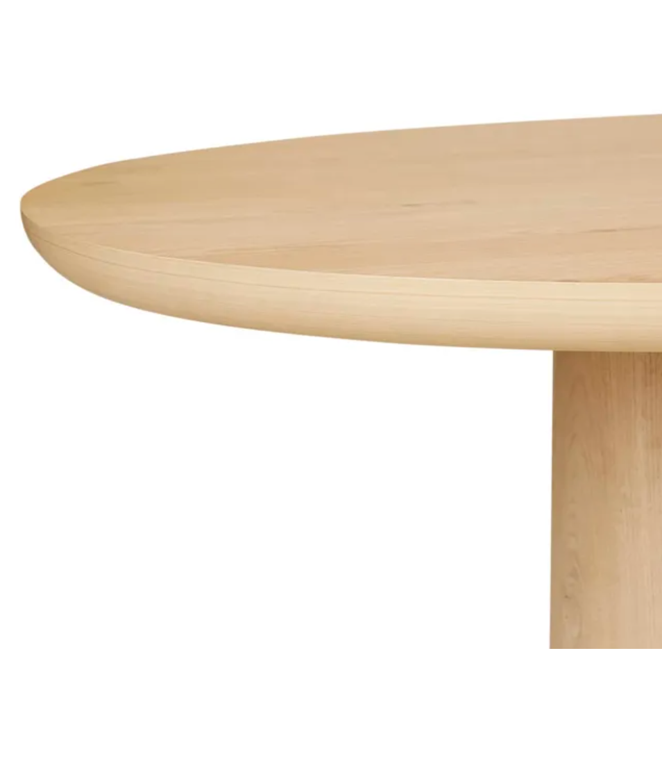 Oak Curve Dining Table