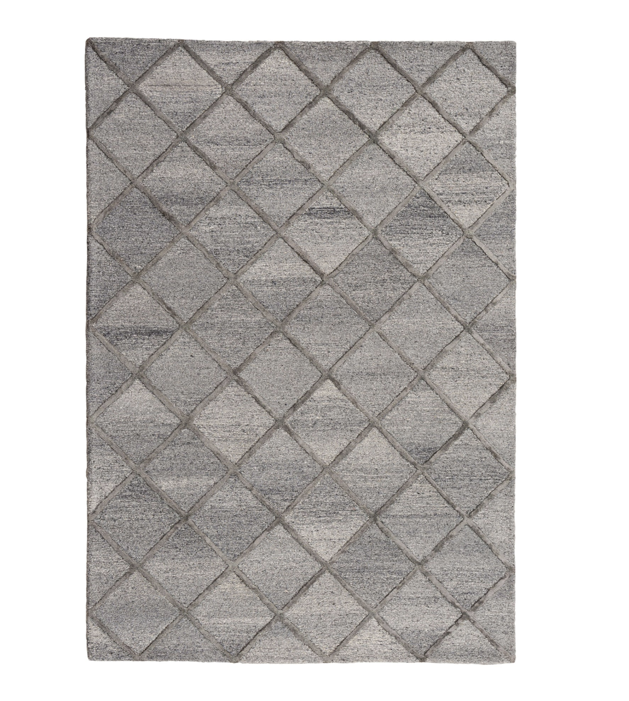 Wool & Bamboo Silk Lines Rug