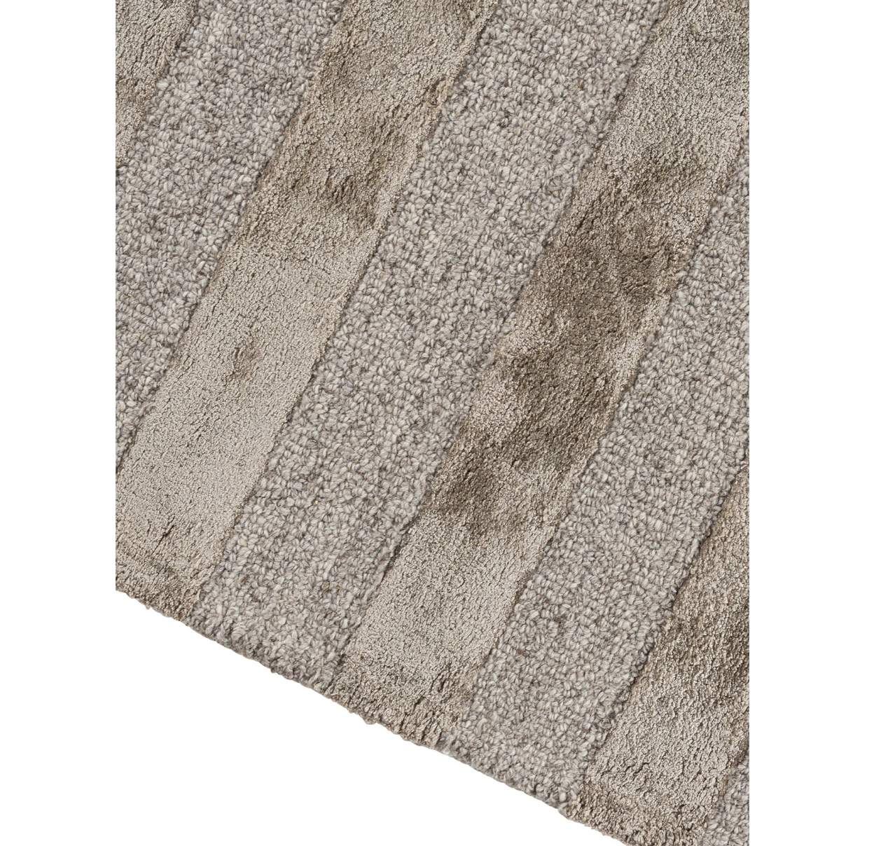 Wool & Bamboo Silk Lines Rug