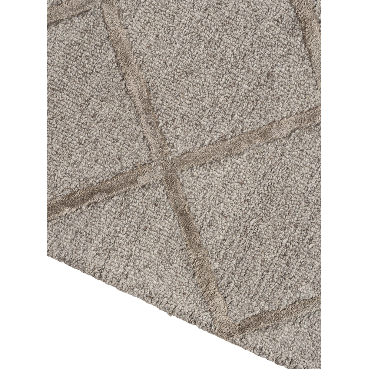 Wool & Bamboo Silk Lines Rug