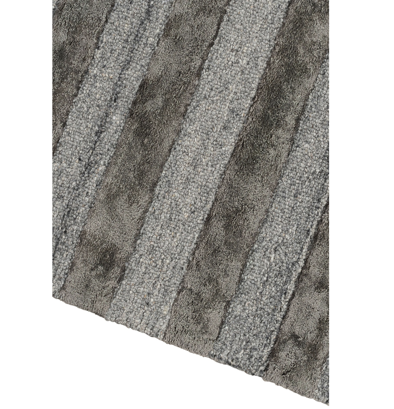 Wool & Bamboo Silk Lines Rug