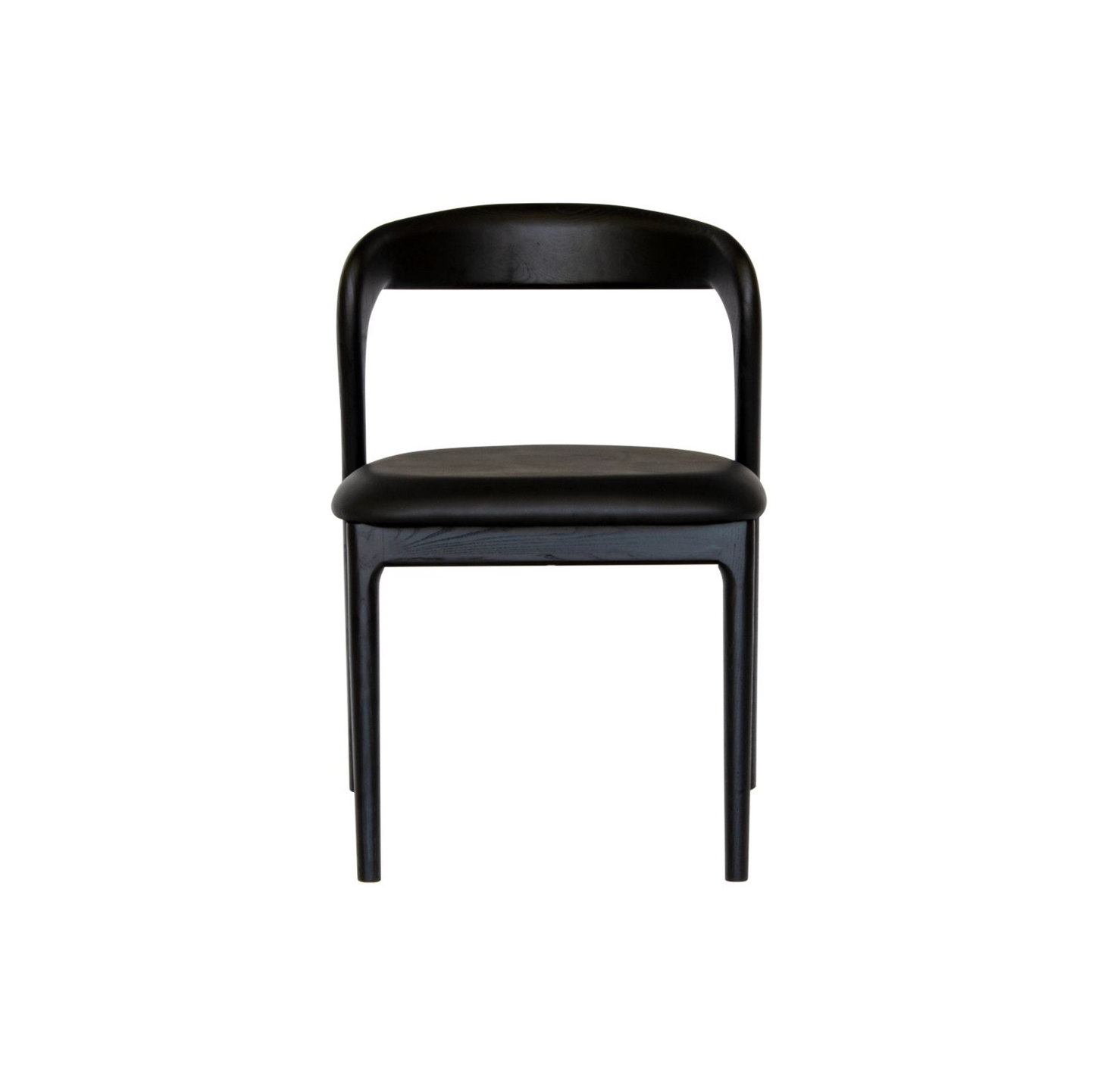 Curved Back Polyurethane Dining Chair