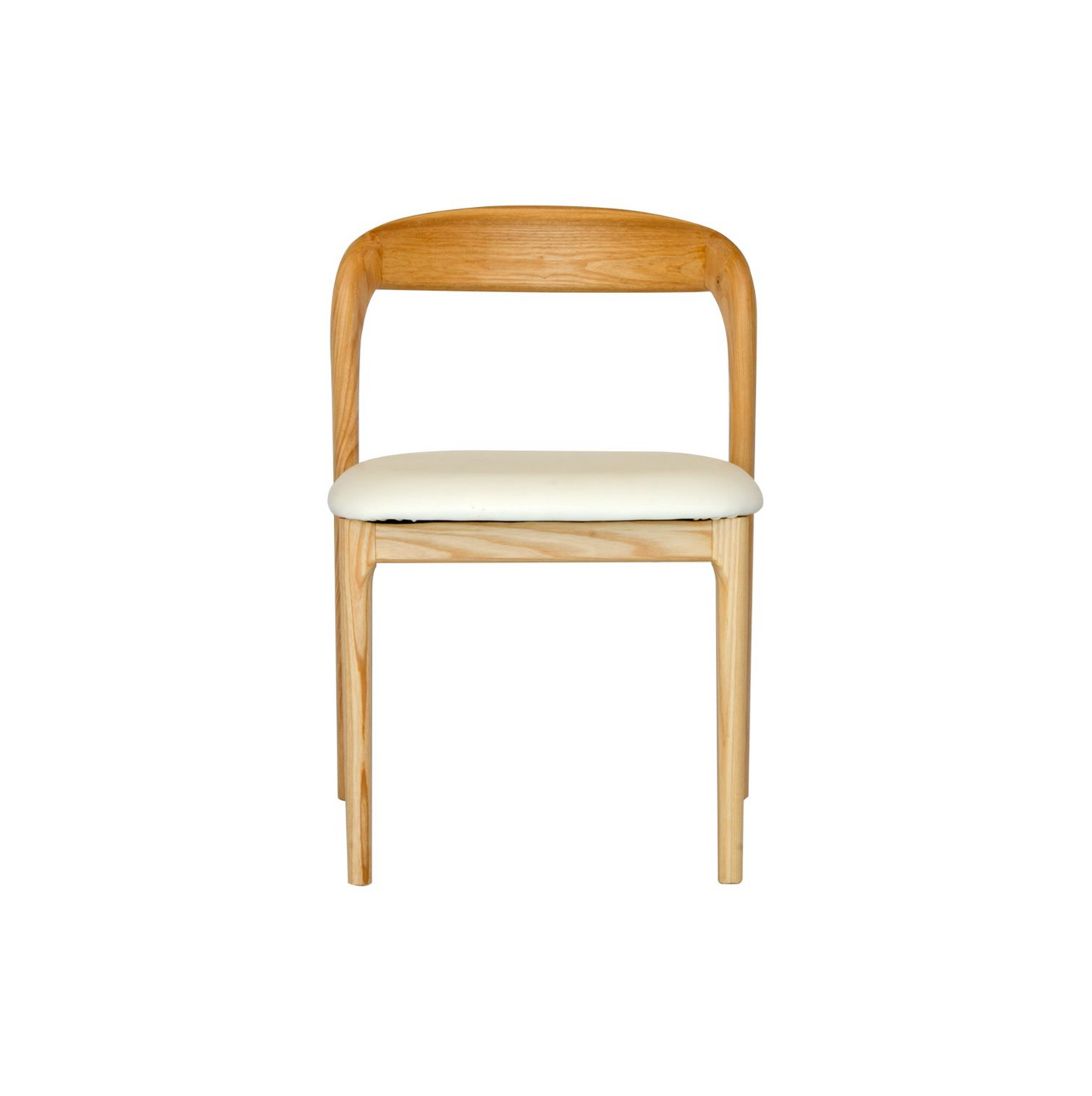 Curved Back Polyurethane Dining Chair
