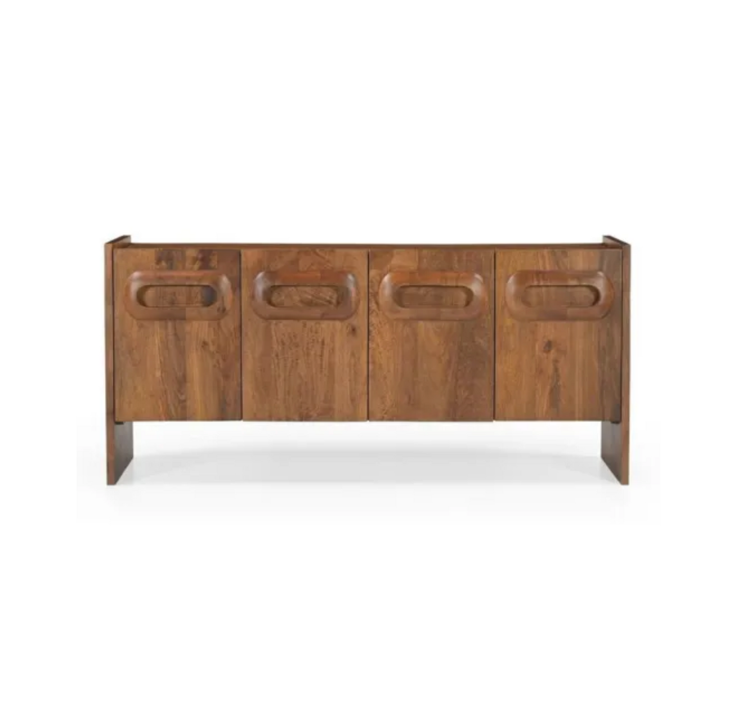 160CM PORTHOLE 4 DOOR SIDEBOARD - WALNUT