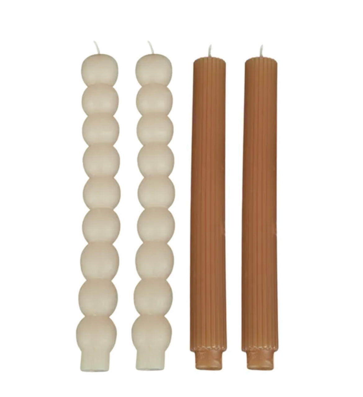 Curve S/4 Dinner Candles 25cm Multi