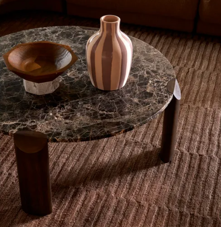 Stone and Oak Coffee Table