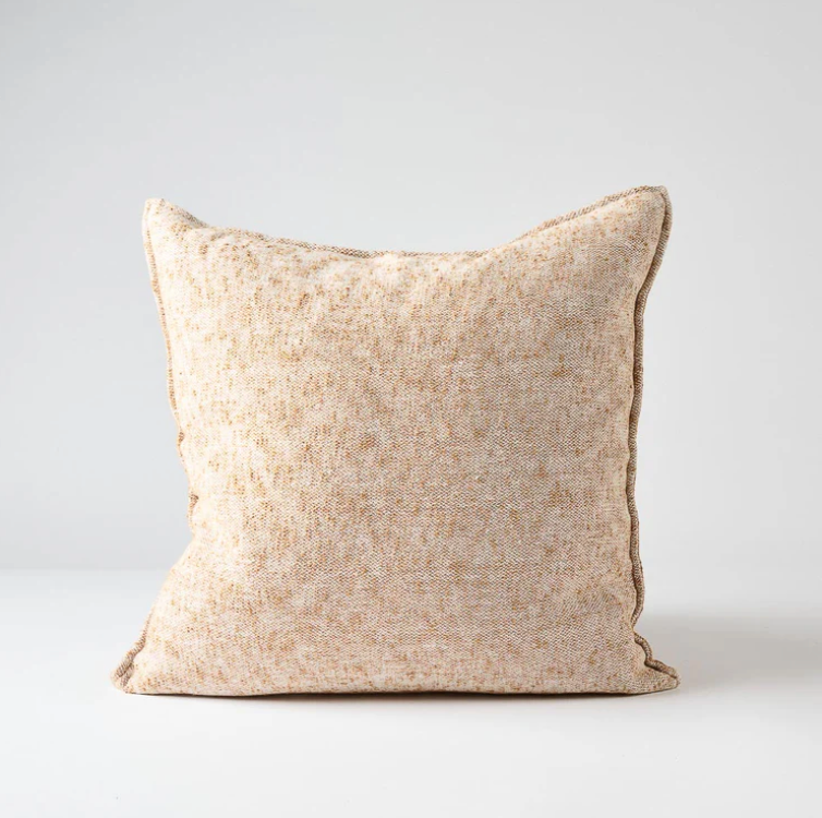 Nutmeg Textured Cushion - Linen/Cotton