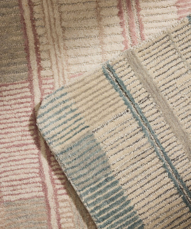 Multi Striped Wool Rug