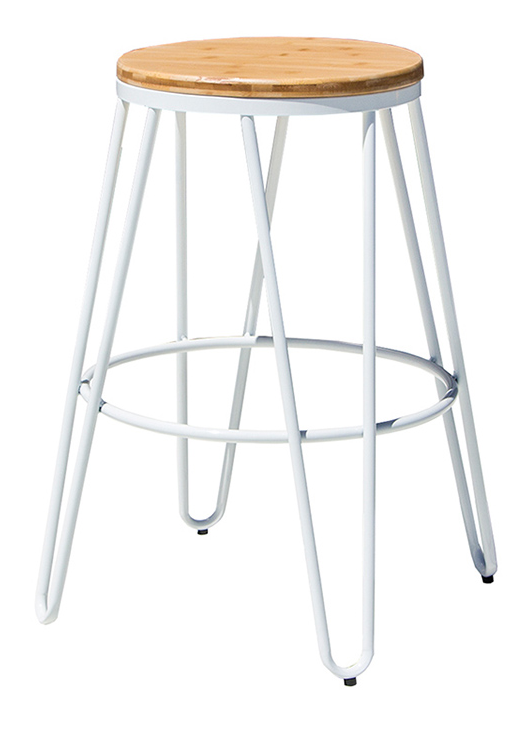 Timber and Steel Bar Stool