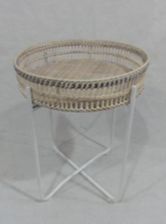 Rattan Tray Side Table