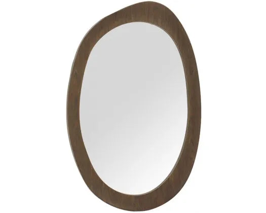 120X80CM SOIREE MIRROR - WALNUT