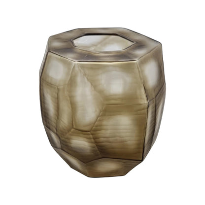 Sebastian Glass Wide Vase 28x30cm Smoke