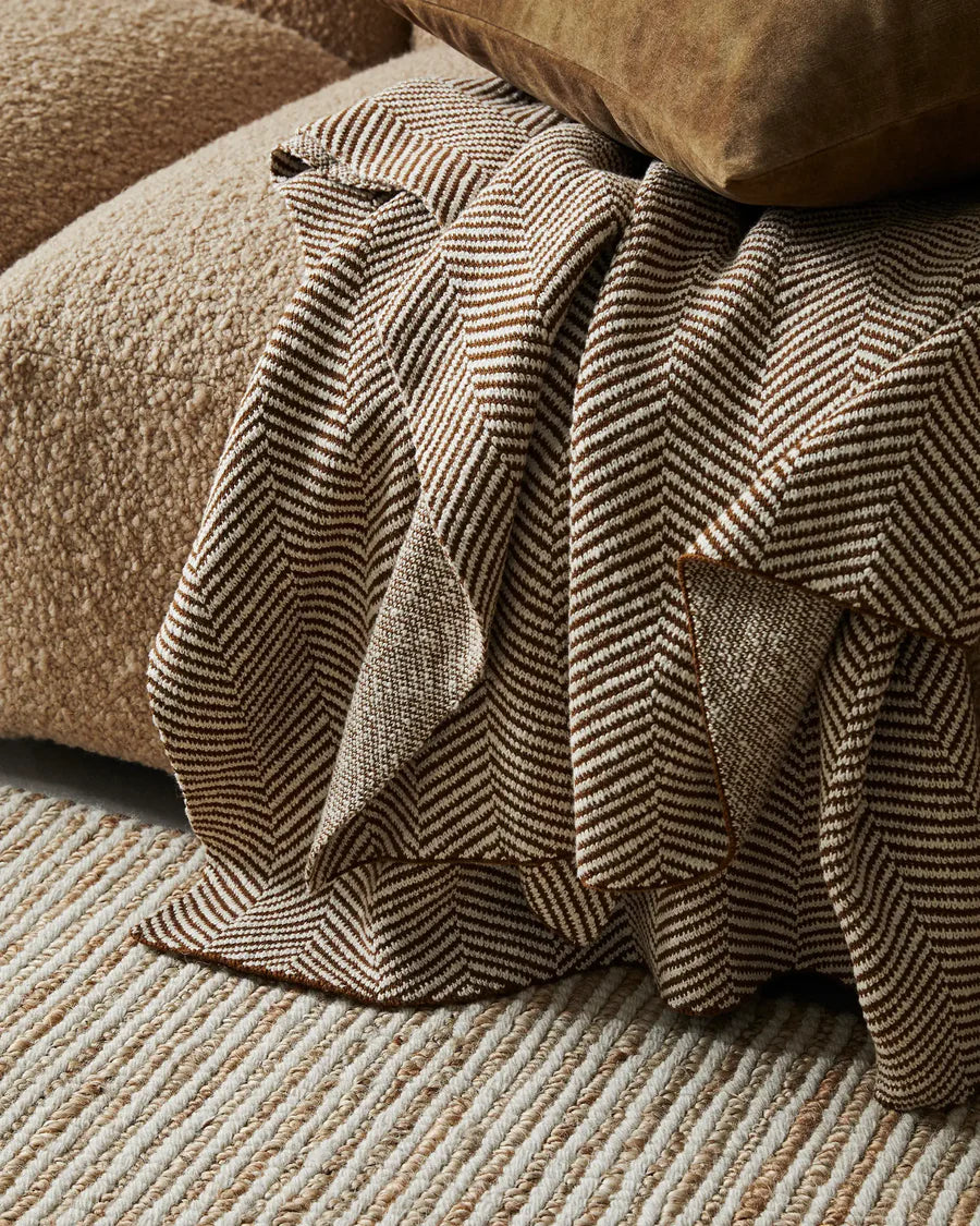 Reversible Herringbone Throw