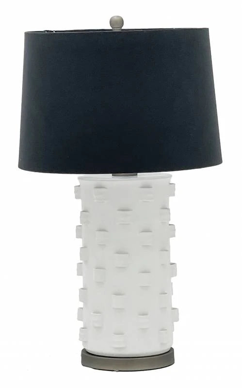 White Table Lamp - White/Black