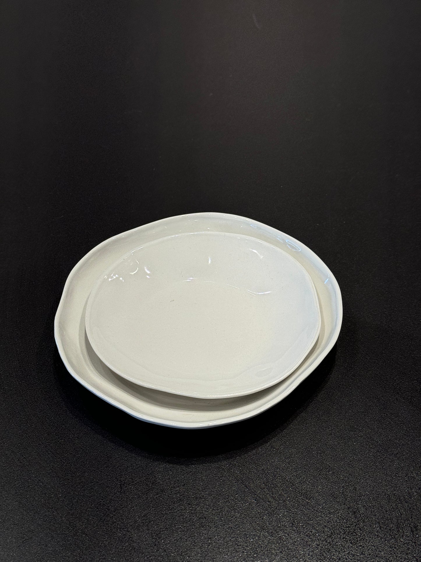 White Ceramic Side Plates