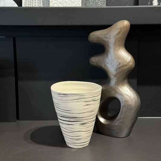 Vanilla Zebra Vase