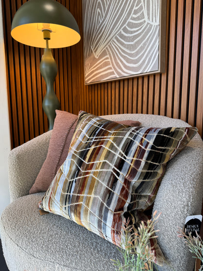 Sienna Striped Reversible Cushion