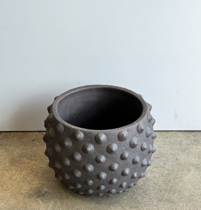 Jade Spike Bowl Planter - Rust