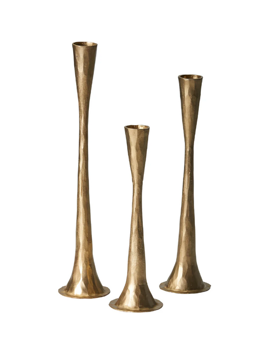 Brass Forged Iron Candleholder