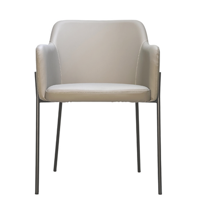 Upholstered Powdercoated Steel Dining Chair