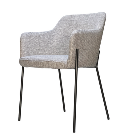 Upholstered Powdercoated Steel Dining Chair