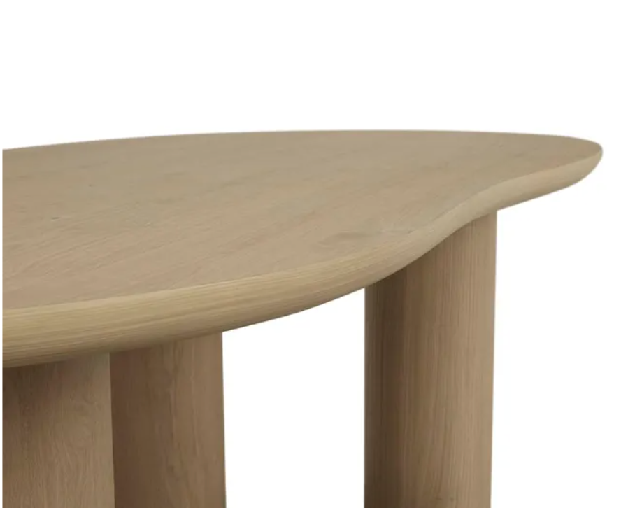 Oak Curve Dining Table