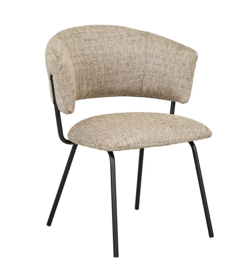 Rounded Cushions Dining Chair