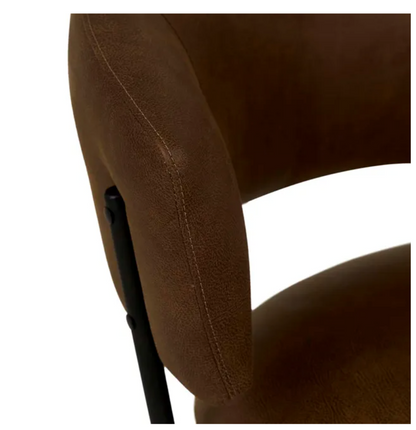 Rounded Cushions Dining Chair