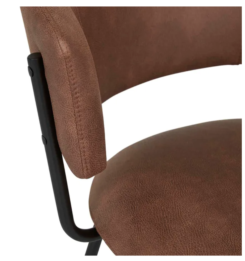 Rounded Cushion Dining Chair