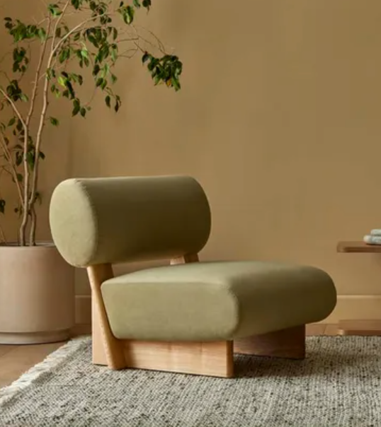 Oversized Back Roll Occasional Chair