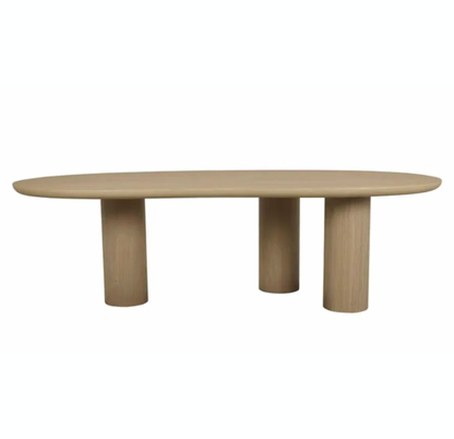 Oak Curve Dining Table