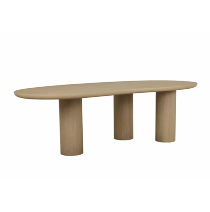 Oak Curve Dining Table