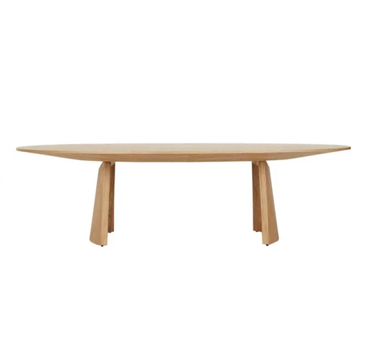 Sculptural Curved Base Dining Table