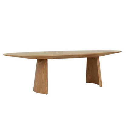 Sculptural Curved Base Dining Table