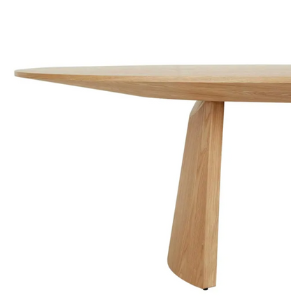 Sculptural Curved Base Dining Table