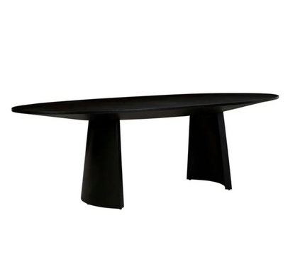 Sculptural Curved Base Dining Table