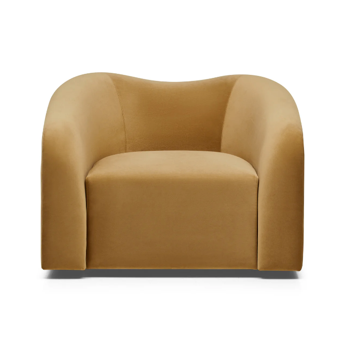 Sand Velvet Swivel Chair