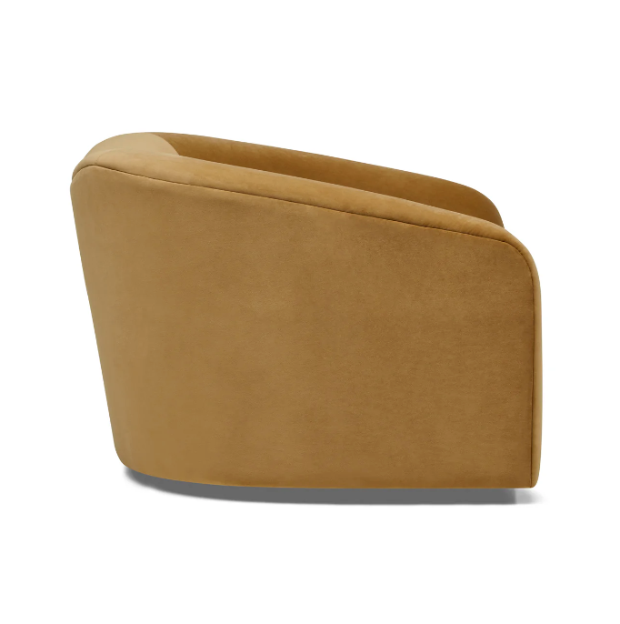 Sand Velvet Swivel Chair