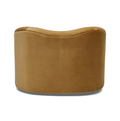 Sand Velvet Swivel Chair