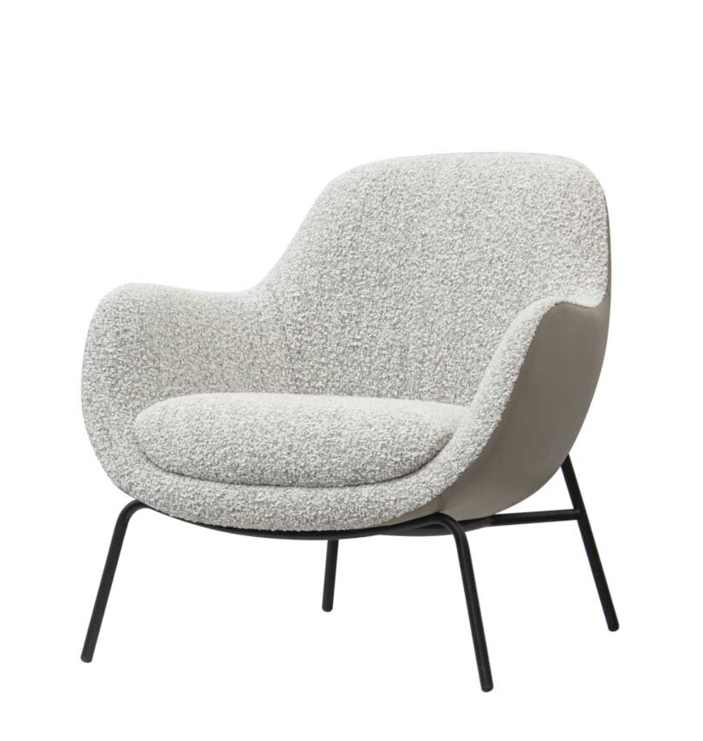 Contoured Plush Lounge Chair