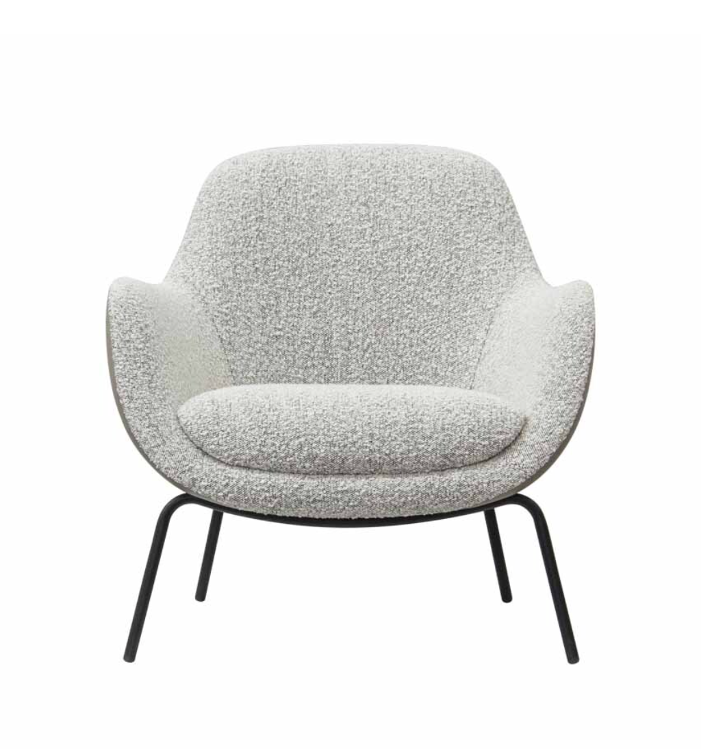 Contoured Plush Lounge Chair