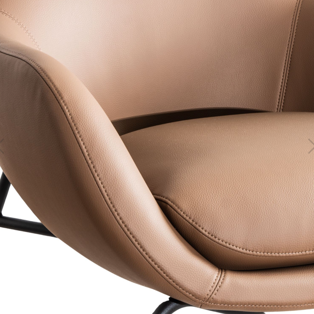 Contoured Plush Lounge Chair