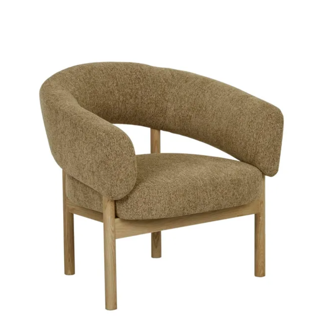 Plush Upholstery Occasional Chair