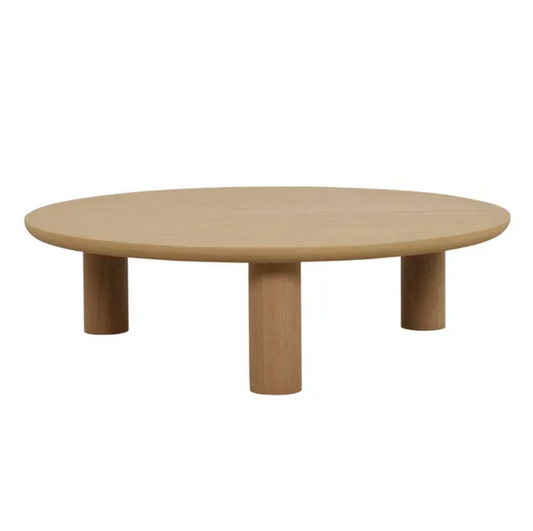 Round Pillar Legs Coffee Table