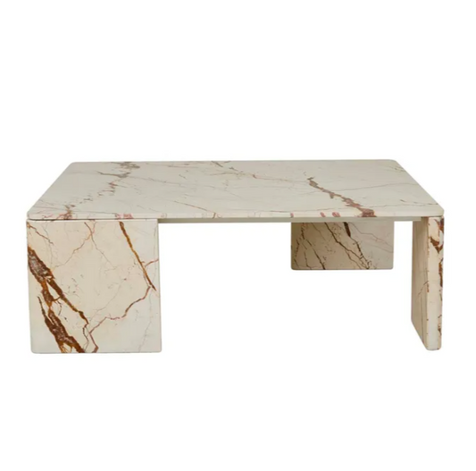 Slab Marble Square Coffee Table