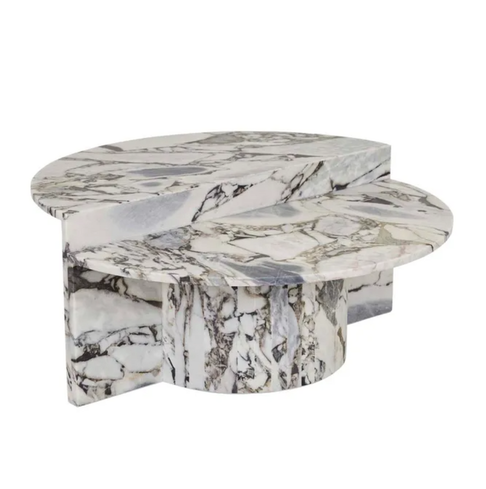 Stone Asymmetrical Coffee Table – Design Revival Online